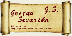 Gustav Ševarika vizit kartica